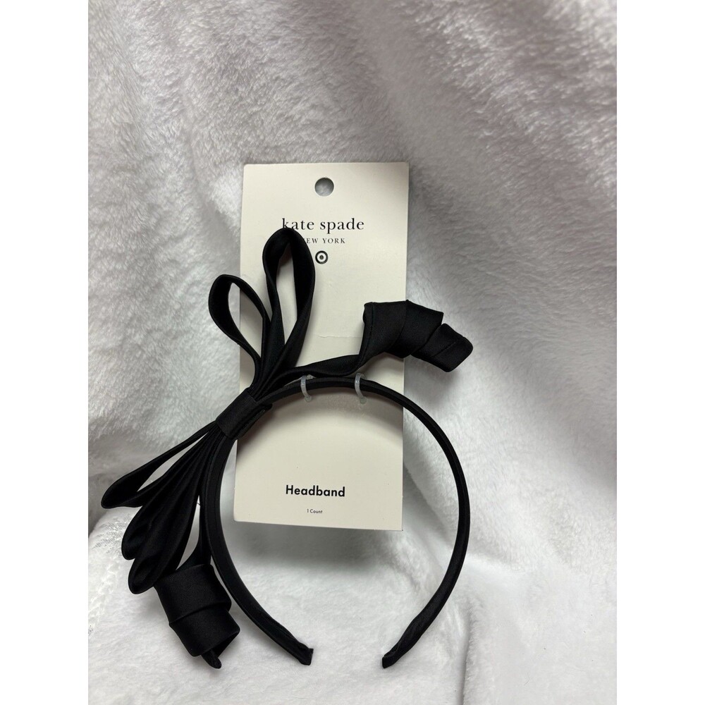 NWT Kate Spade New York x Target Black Oversized Bow Headband Limited Edition